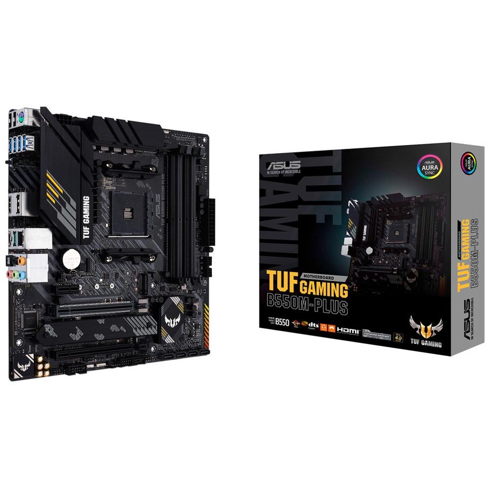 Placa Mãe Asus TUF Gaming B550M-Plus, Chipset B550, AMD AM4, mATX, DDR4