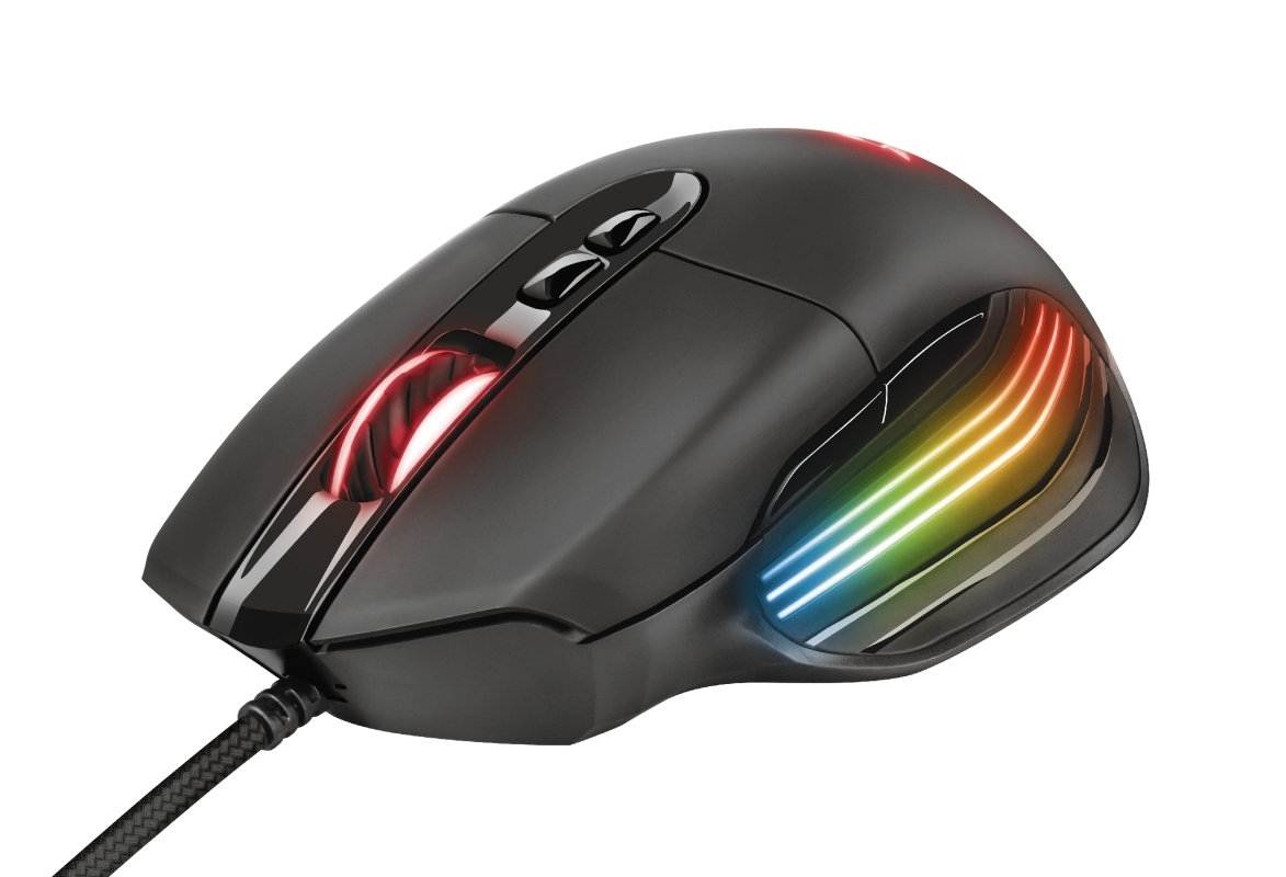 Mouse Gamer Trust GXT 940 Xidon, RGB, 10000 DPI, 8 Botões Programáveis, USB, Preto