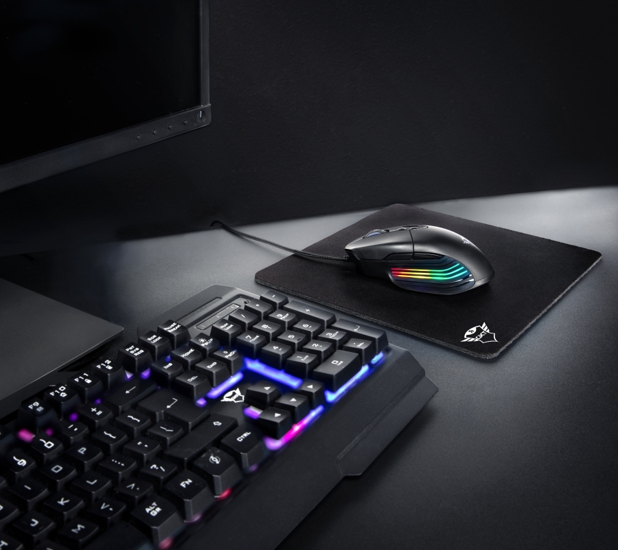Mouse Gamer Trust GXT 940 Xidon, RGB, 10000 DPI, 8 Botões Programáveis, USB, Preto