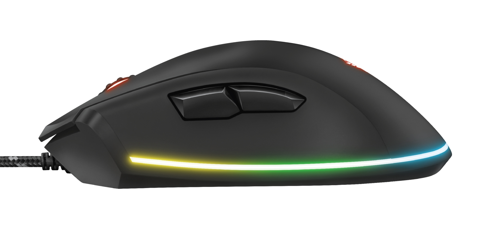 Mouse Gamer Trust GXT 900 Qudos, RGB, 15000 DPI, 7 Botões Programáveis, USB, Preto