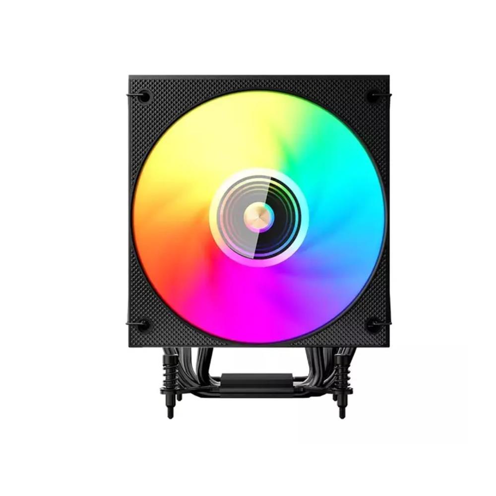 Air Cooler Aerion Titan Black, 120mm, RGB, Display Digital, 4 Heatpipes 6mm, Preto