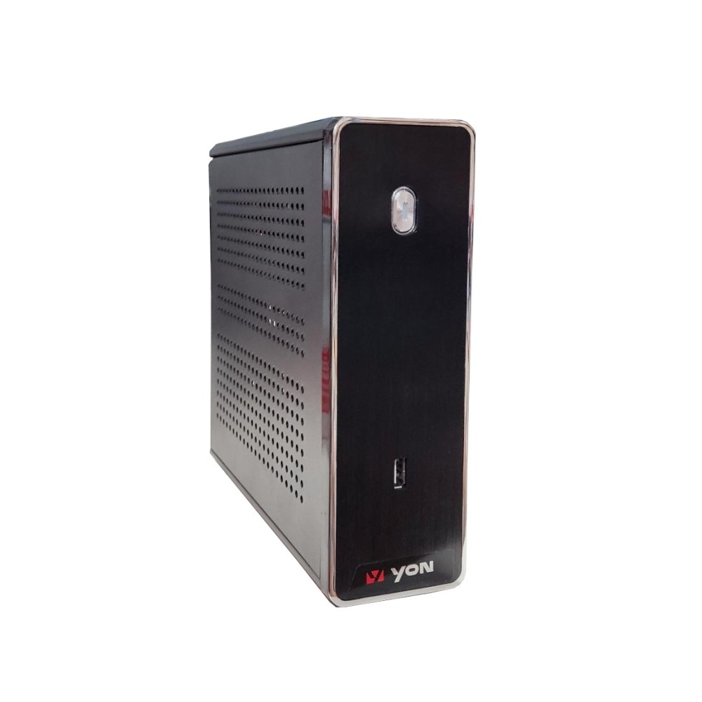 Computador Mini PC YON Intel Core i3-12100 8GB DDR4 SSD NVMe 256GB Mini ITX, Preto