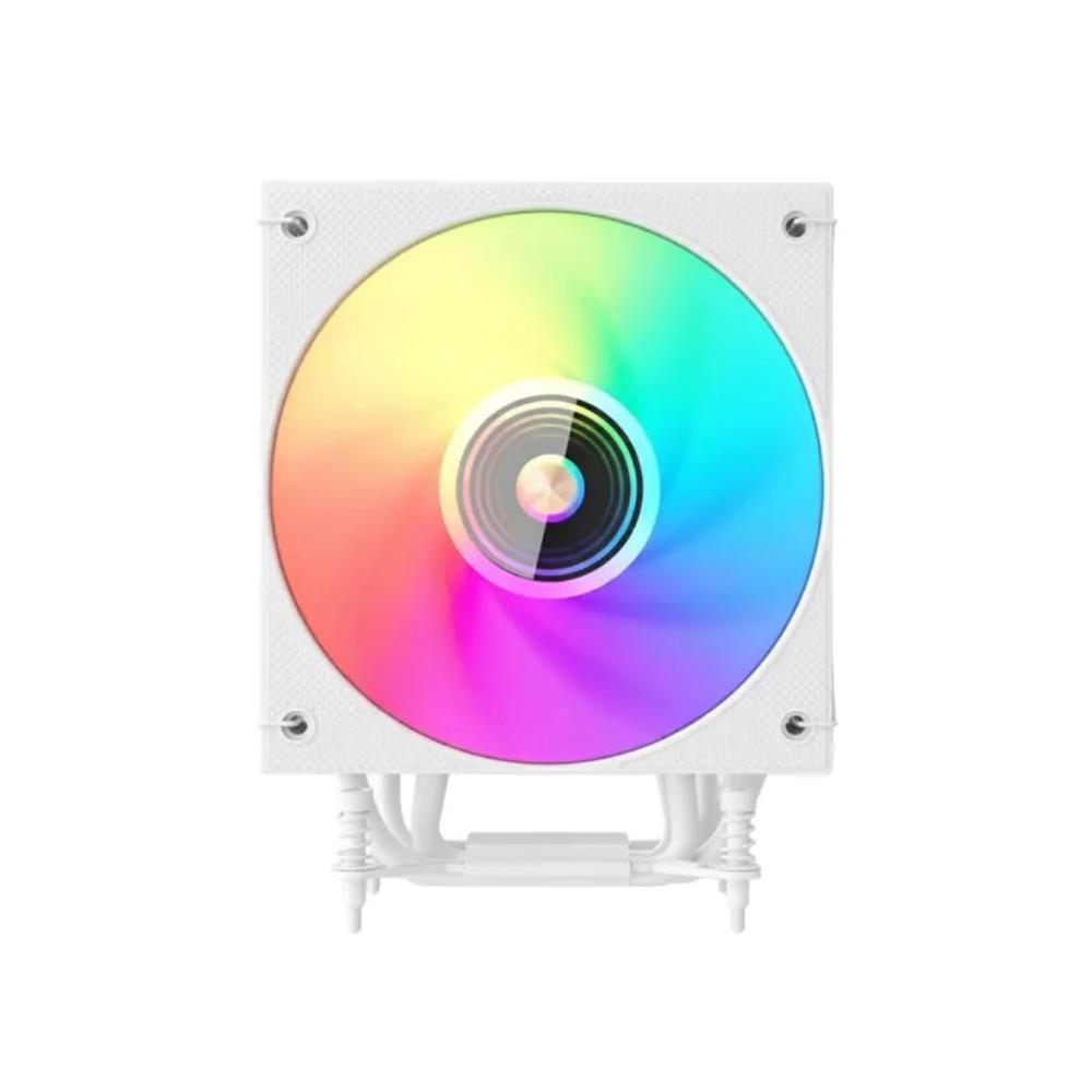 Air Cooler Aerion Titan, 120mm, LED RGB, Display Digital, 4 Heatpipes 6mm, Branco