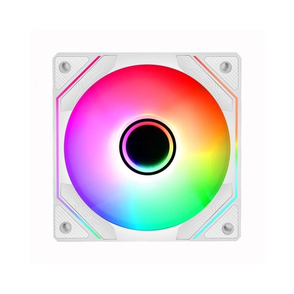 Cooler Fan Gamer Liketec Enigma, ARGB, 120mm, Reverse, Branco - LF-UNARGB-ENIGMA-2103