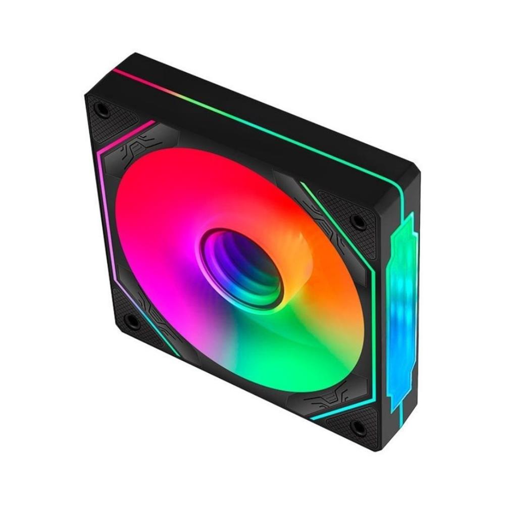 Cooler Fan Gamer Liketec Enigma, ARGB, 120mm, Reverse, Preto - LF-UNARGB-ENIGMA-2104