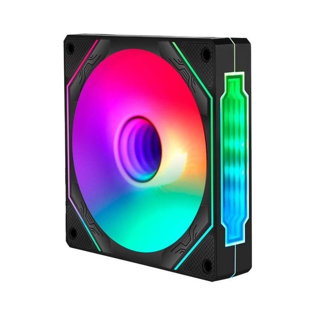 Cooler Fan Gamer Liketec Enigma, ARGB, 120mm, Reverse, Preto - LF-UNARGB-ENIGMA-2104