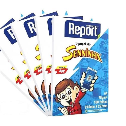 Papel A4 Report Seninha Branco Caixa  25X10