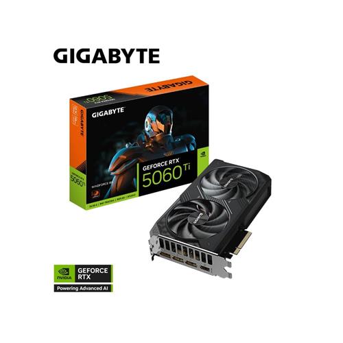 Placa de Vídeo Gigabyte GeForce RTX5060 TI Gaming , 8GB, GDDR7,128-Bits, Displayport, HDMI, Preto