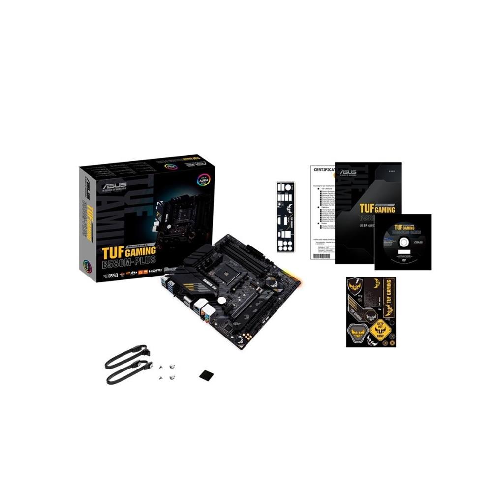 Placa-mãe Asus TUF Gaming B550M-Plus, Chipset B550, AMD AM4, mATX — imagem 3