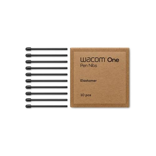 Pontas de caneta elastômero Wacom, Wacom One Standard, 10 unidades, Preto