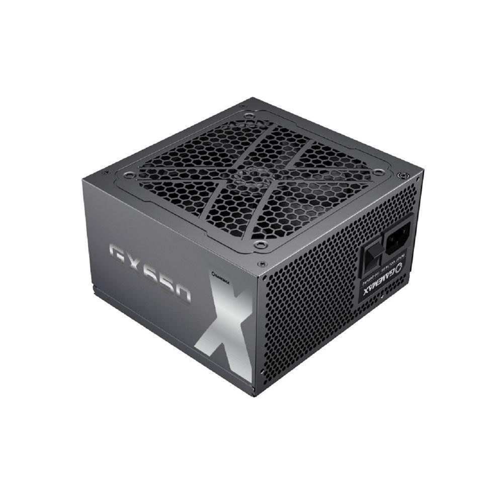 Fonte Gamemax GX650, 650W, 80 Plus Gold, Full Modular, PFC Ativo, Preto