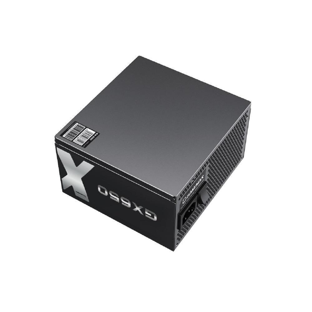 Fonte Gamemax GX650, 650W, 80 Plus Gold, Full Modular, PFC Ativo, Preto