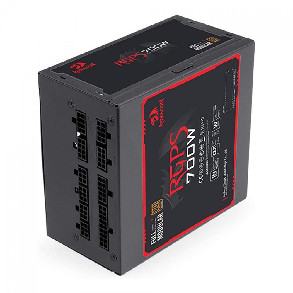 Fonte Redragon RGPS, 700W, 80 Plus Bronze, PFC Ativo, Full Modular, Preto