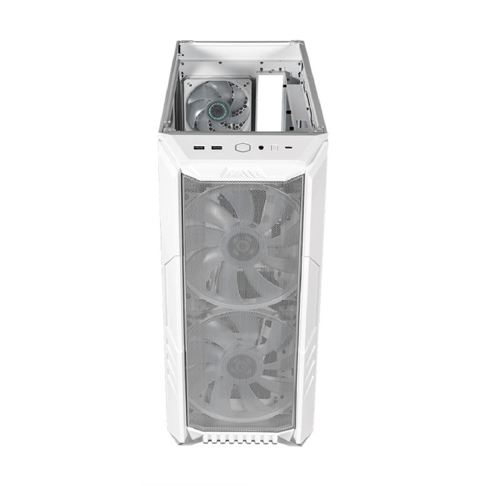 Gabinete Gamer Cooler Master HAF 500, Mid Tower, Vidro Temperado, Sem Fonte, Com 4 Fans ARGB, Branco