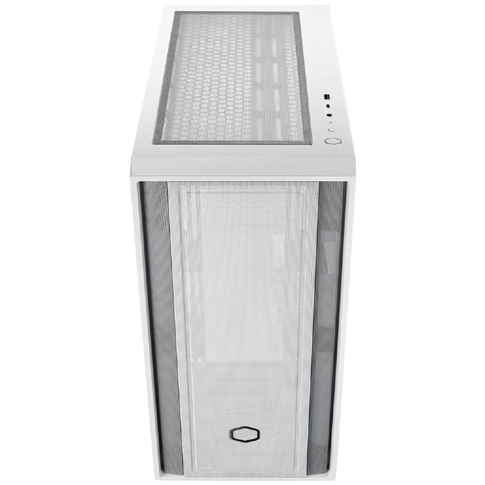 Gabinete Cooler Master MASTERBOX 600 LITE, Mid Tower, ITX, mATX, E-ATX, 3 Fan, Aço, Branco