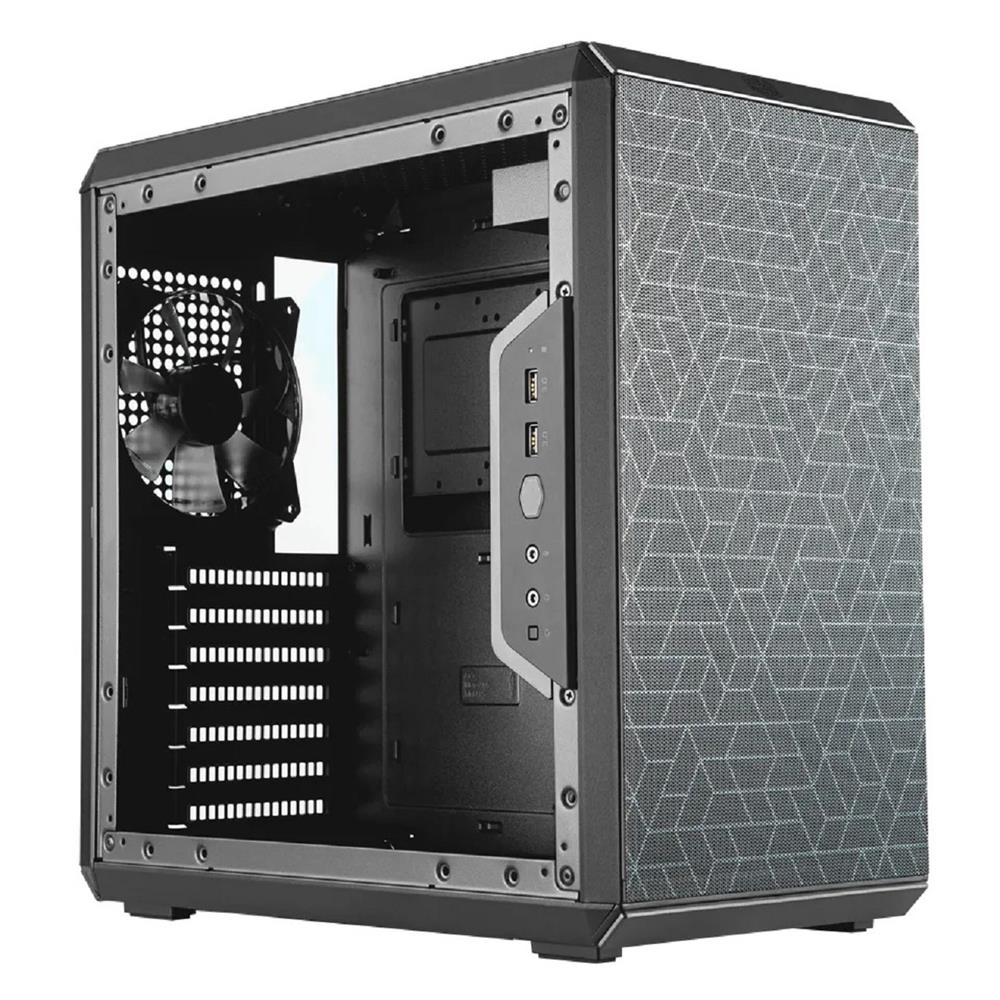 Gabinete Cooler Master Q500L, Lateral em Acrílico, ATX PS2, Preto