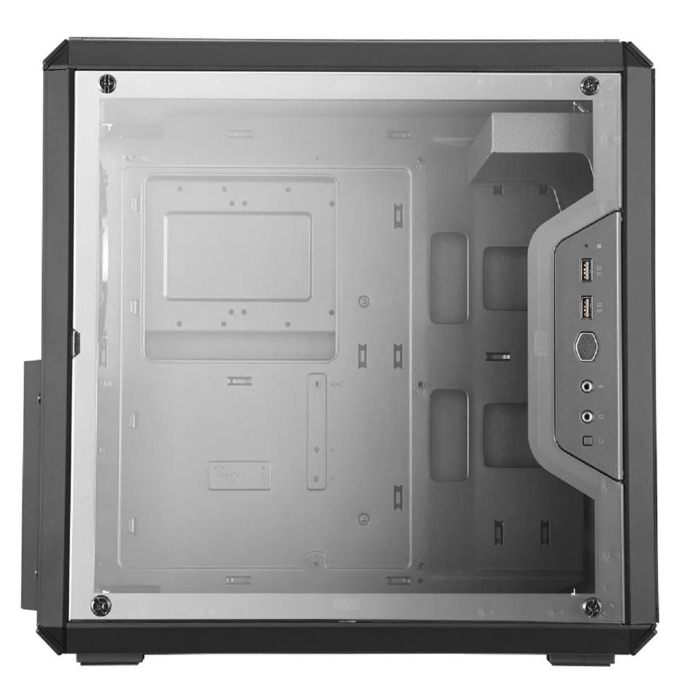 Gabinete Cooler Master Q500L, Lateral em Acrílico, ATX PS2, Preto