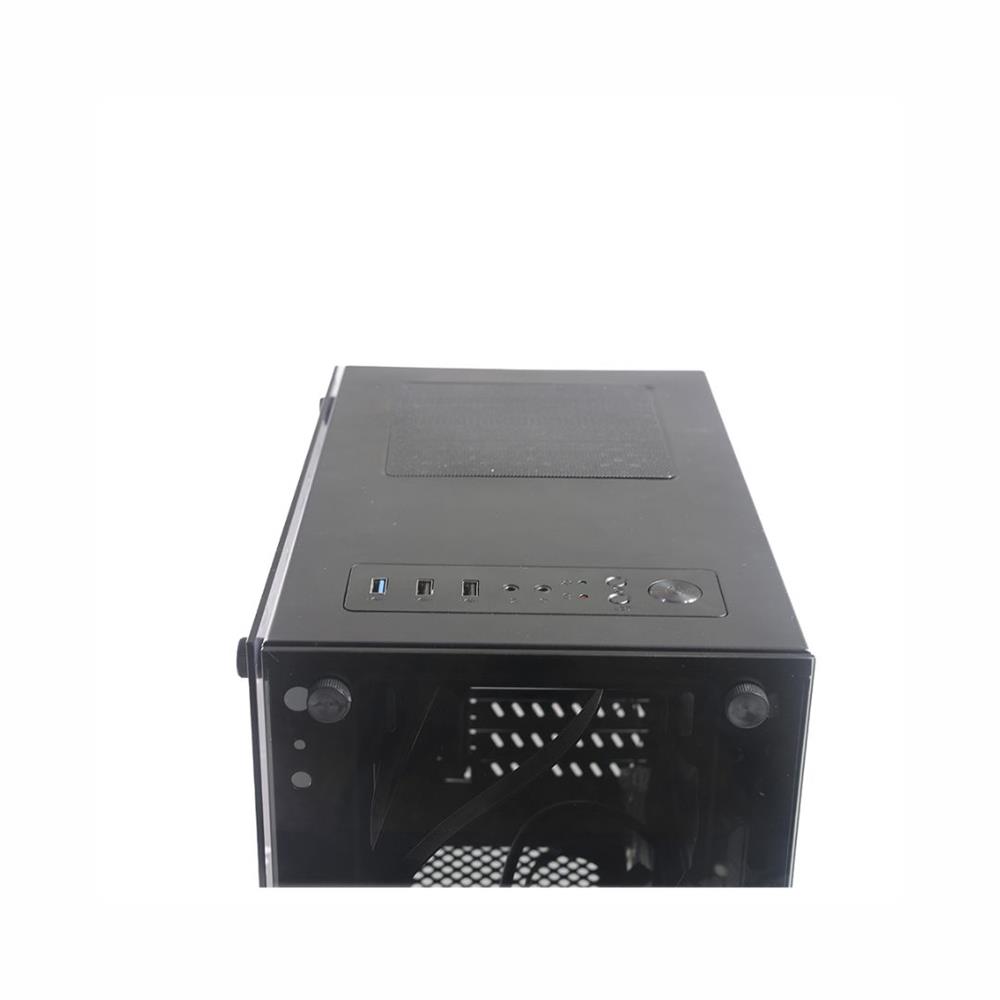 Gabinete Gamer C3Tech MT-G110BK, Mid Tower, Vidro Temperado Frontal e Lateral, Micro ATX, Preto