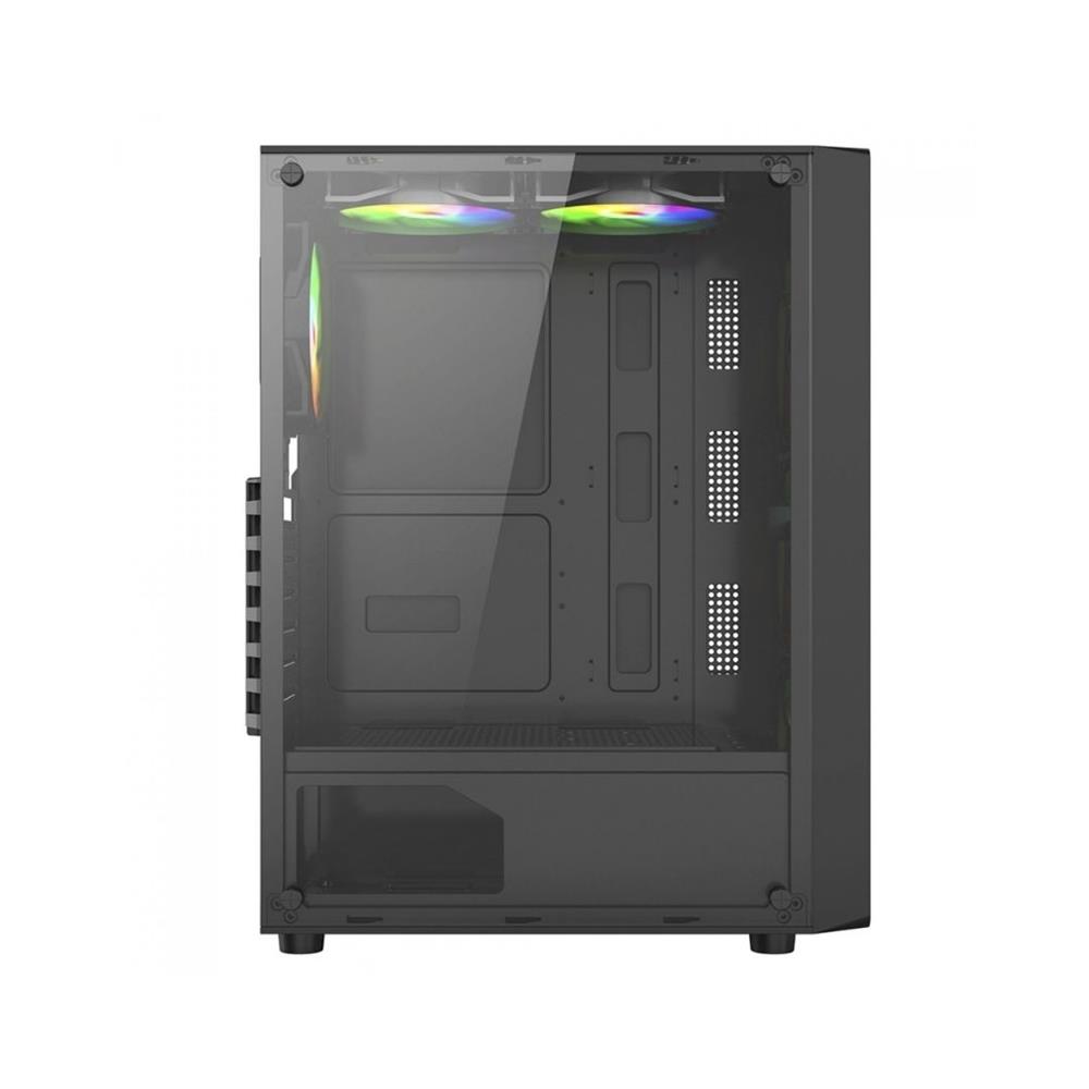Gabinete Gamer Liketec Storm Mesh, Mid Tower, Vidro Temperado, Preto, Sem Fonte, Com 3 Fans
