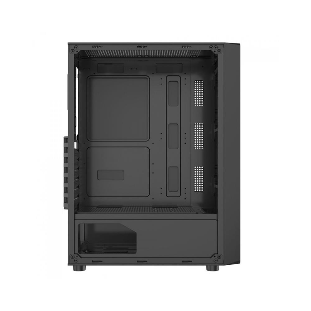 Gabinete Gamer Liketec Storm Mesh, Mid Tower, Vidro Temperado, Preto, Sem Fonte, Com 3 Fans