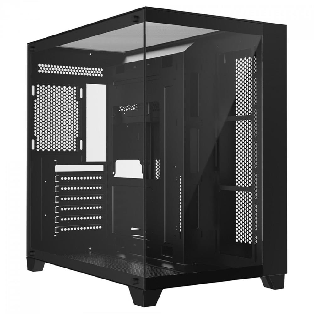 Gabinete Gamer Liketec Zeus Pro Glass, Mid Tower, Vidro Temperado, ATX, Black LC-CB3X3-ZEUS-2089

