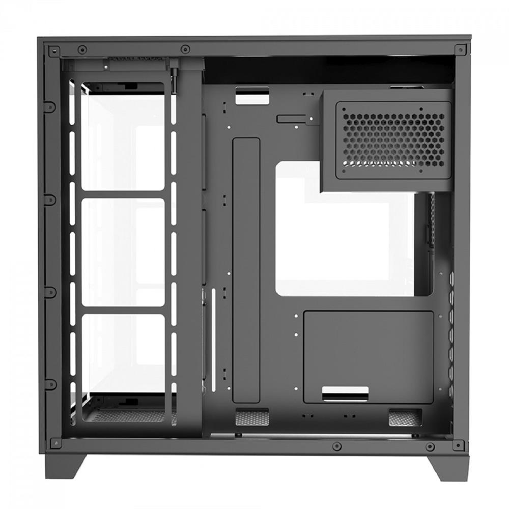 Gabinete Gamer Liketec Zeus Pro Glass, Mid Tower, Vidro Temperado, ATX, Black LC-CB3X3-ZEUS-2089
