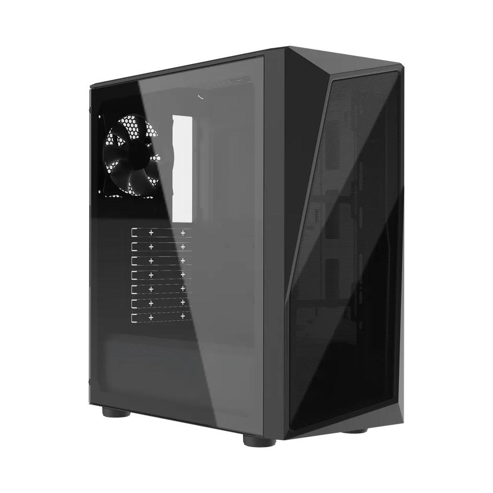 Gabinete Cooler Master CMP 520L, Mid Tower, ATX, Sem fonte, Com 1 Fan, Vidro Temperado, Preto
