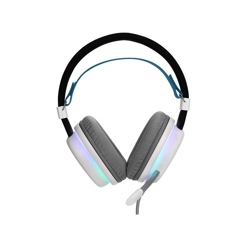 Headset Gamer New Hero Mage, RGB, Drivers de 40mm, Múltiplas Plataformas, Branco