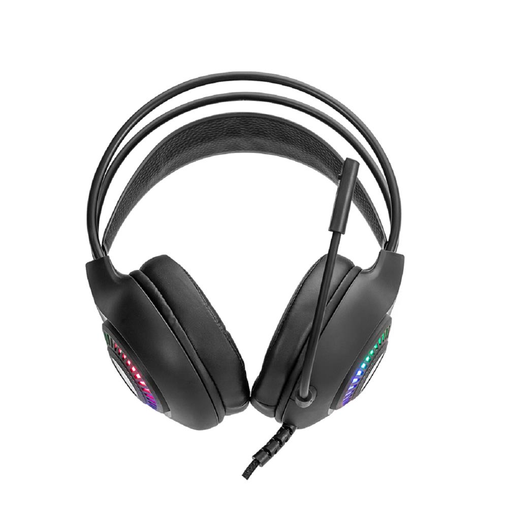 Headset Gamer New Hero Striker, RGB, Conector 3.5mm, Drivers de 50mm, Múltiplas Plataformas, Preto