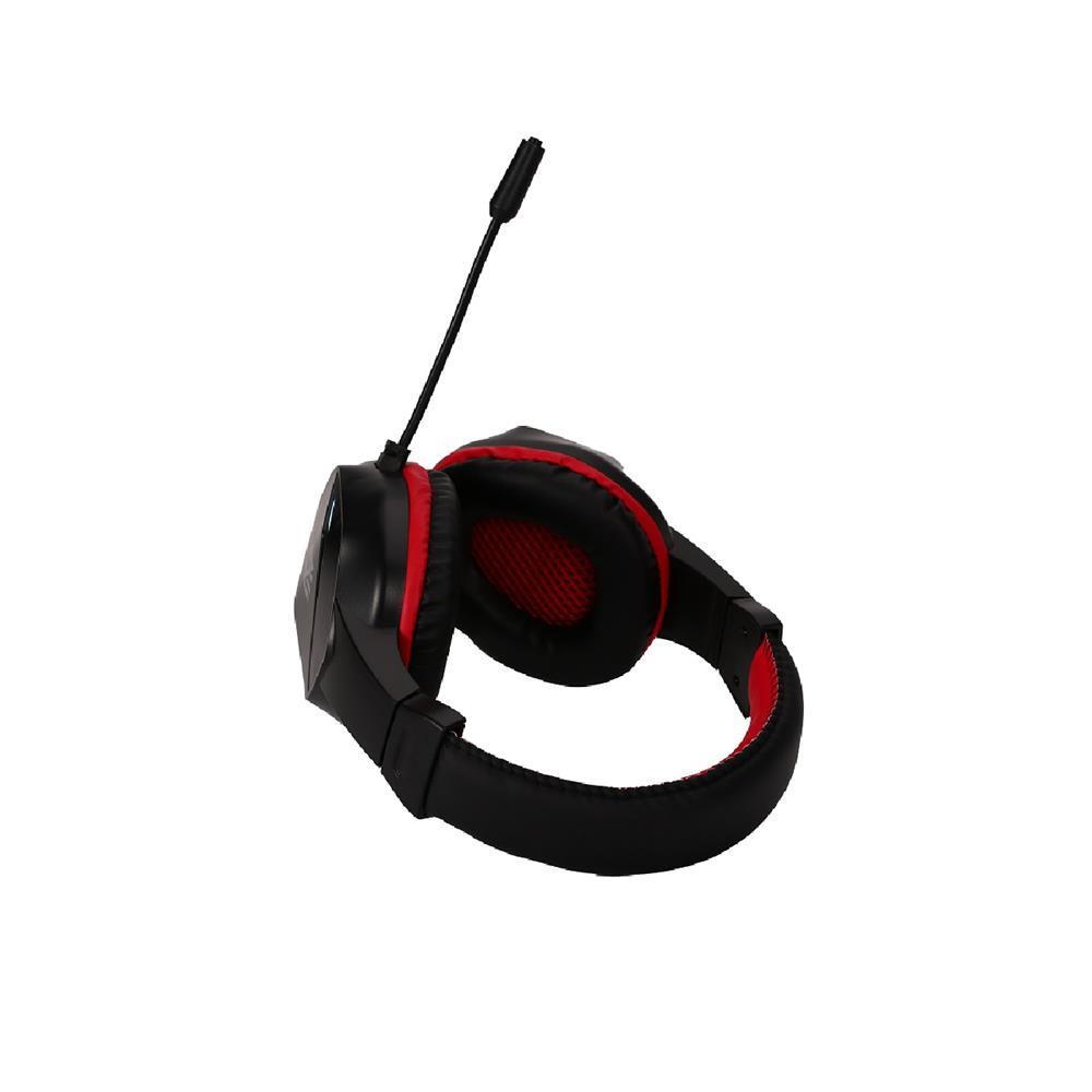Headset Gamer New Hero Ultron, RGB, 3.5mm, Drivers de 40mm, Múltiplas Plataformas, Preto e Vermelho