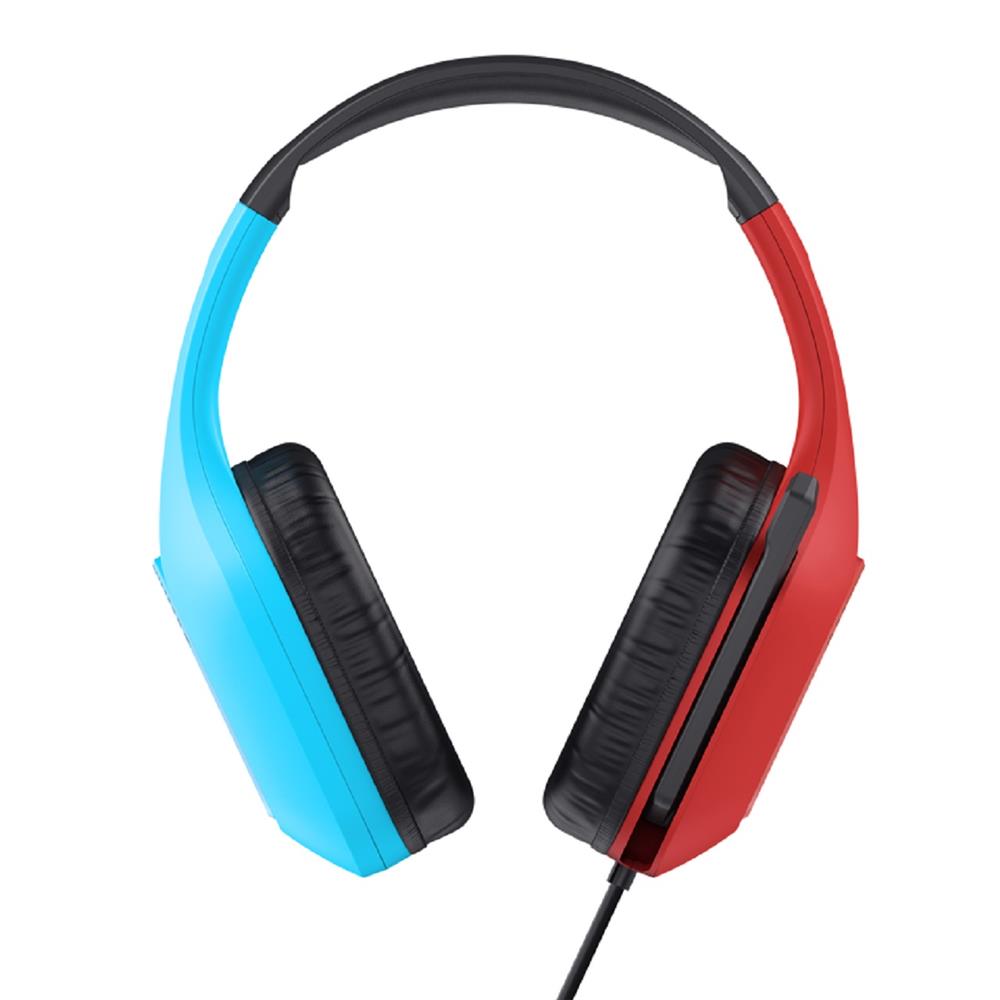Headset Gamer Trust GXT 416S Zirox, Com Fio, ABS, Microfone, Couro Sintético, Azul e Vermelho