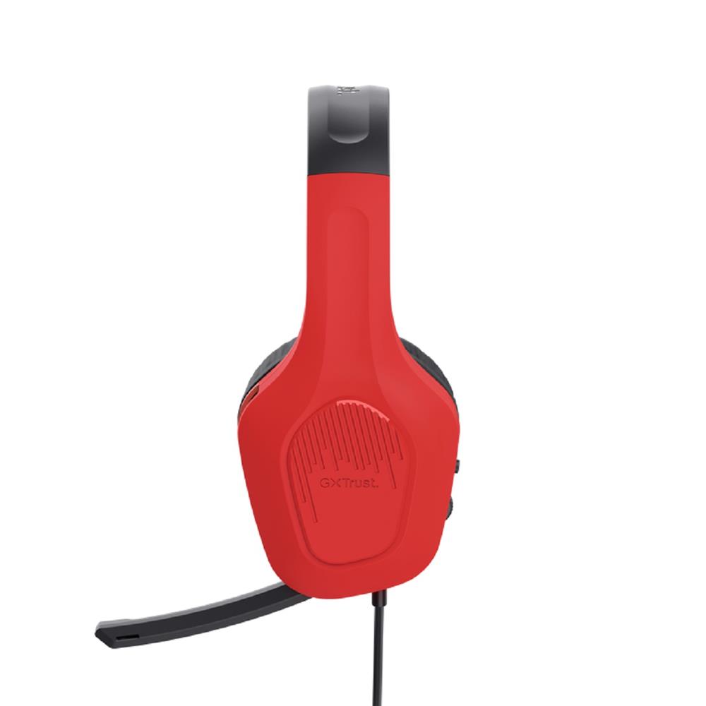Headset Gamer Trust GXT 416S Zirox, Com Fio, ABS, Microfone, Couro Sintético, Azul e Vermelho