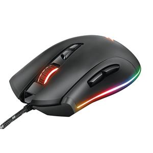 Mouse Gamer Trust GXT 900 Qudos , RGB , 15000 DPI , 7 Botões Programáveis , USB , Preto