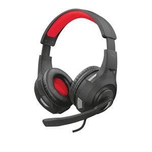 Headset Gamer Trust GXT 307 Ravu , Drivers 40mm , 3.5mm , Múltiplas Plataformas , Preto e Vermelho