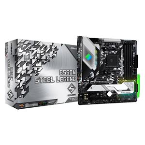 Placa Mãe ASRock B550M Steel Legend , Chipset B550 , AMD AM4 , mATX , DDR4