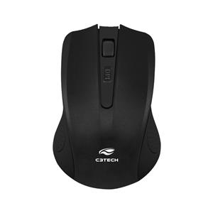 Mouse Sem Fio C3Tech RC Nano M-W20BK , 1000 DPI , 4 Botões , Preto