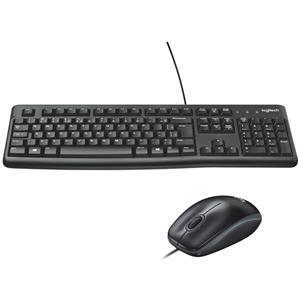 Kit Teclado e Mouse Logitech MK120, ABNT2, 1000 DPI, USB, Preto