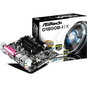 Placa Mãe ASRock D1800B-ITX , com Processador Intel Dual-Core J1800 , Mini-ITX , DDR3