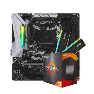 Kit Upgrade , AMD Ryzen 3 3200G , Placa mãe B450M Steel Legend , Memória 16GB (2x8GB) DDR4