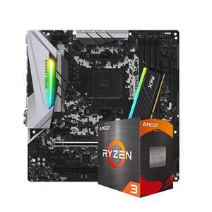 Kit Upgrade , AMD Ryzen 3 3200G , Placa mãe B450M Steel Legend , Memória 8GB DDR4