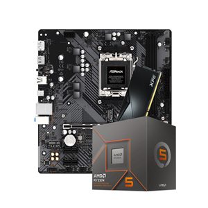 Kit Upgrade , AMD Ryzen 5 8600G + Placa Mãe ASRock A620M-HDV/M.2 , Memória 8GB DDR5