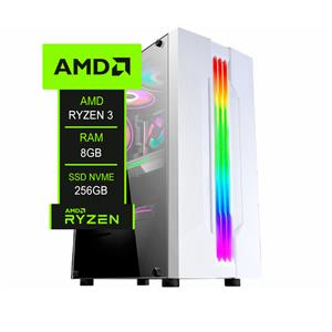 PC Gamer Chipart , AMD Athlon 3000G , Chipset A520 , 8GB DDR4 , SSD NVMe 256GB