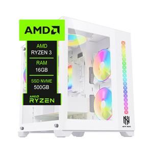 PC Gamer Chipart , AMD Ryzen 3 5300G , Chipset A520 , 16GB (2x8) DDR4 , SSD NVMe 500GB