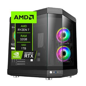 PC Gamer Chipart , AMD Ryzen 7 5700X , Chipset B550 , 32GB DDR4 , RTX5060 TI , SSD NVMe 1TB , 3 Fans