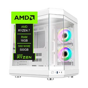 PC Gamer Chipart , AMD Ryzen 7 5700G , Chipset B550 , 16GB DDR4 , SSD NVMe 500GB , 3 Fans