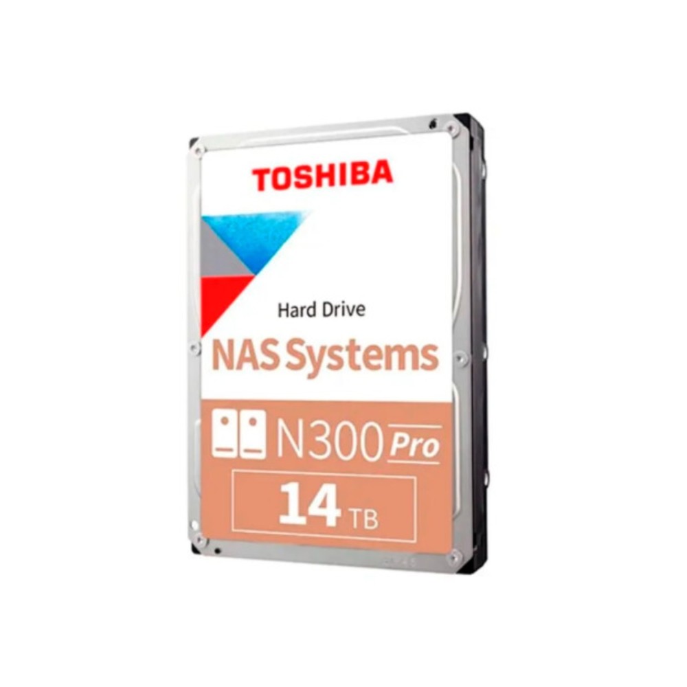  HD Interno NAS 14TB , Toshiba N300 Pro , Cache 1024MB , Até 24 Baias , Prata
