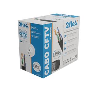 Cabo CFTV Premium 4 Pares , 305m , PVC , Azul