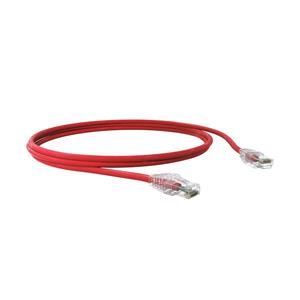 Cabo de Rede , Patch Cord U/UTP Categoria 6 Sohoplus , 2,5 m , CMX T568A/B , Vermelho