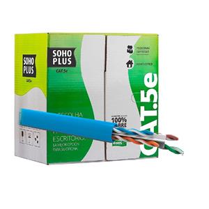 Cabo Lan CAT5E 4P Sohoplus 305M CMX Azul
