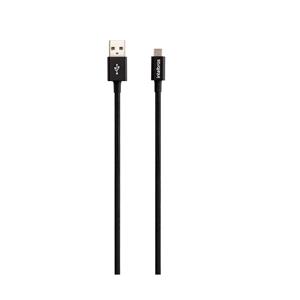 Cabo USB Micro USB 1,5m Nylon Preto Intelbras EUAB 15NP